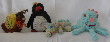 Schnecke, Pinguin, Amigurumi Drache, Tintenfisch