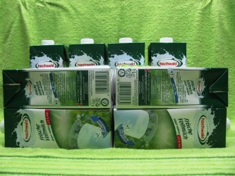 Aus 8 Liter Hochwald-Milch werden 3 Käse
